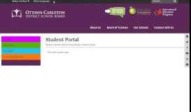 
							         Student Portal - Ottawa-Carleton District School Board								  
							    