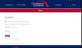
							         Student Portal - Oxbridge Academy								  
							    