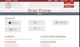 
							         Student Portal - Park Tudor School								  
							    