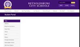 
							         Student Portal - Reynoldsburg City Schools								  
							    