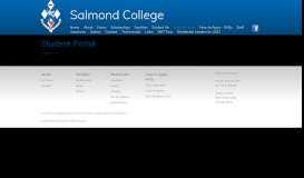 
							         Student Portal | Salmond College - Otago University Residential College								  
							    