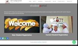 
							         Student Portal - SATT College Sarawak								  
							    