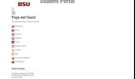 
							         Student Portal - Search this site | MyBSU - Bridgewater State University								  
							    