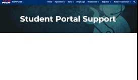 
							         Student Portal (SIS) - ALU Support								  
							    