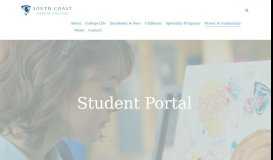 
							         Student Portal – South Coast Baptist College								  
							    