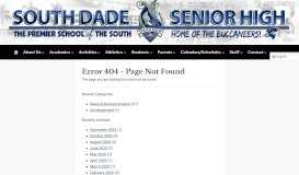 
							         Student Portal - South Dade Senior High								  
							    