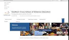 
							         Student Portal - Southern Cross School of Distance Education								  
							    