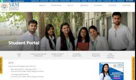
							         Student Portal - SRM University								  
							    
