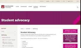 
							         Student Portal - Student advocacy								  
							    