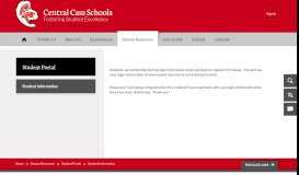 
							         Student Portal / Student Information - Central Cass Schools								  
							    