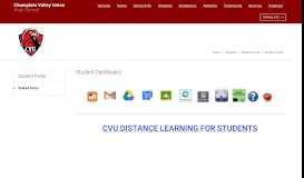 
							         Student Portal / Student Portal - Champlain Valley School District								  
							    