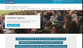 
							         Student portal – Student portal social sciences - KU Leuven								  
							    