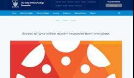 
							         Student Portal - Students - Our Lady of Mercy College								  
							    