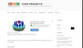 
							         Student Portal System Android Project - 1000 Projects								  
							    