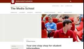 
							         Student Portal: The Media School: Indiana University Bloomington								  
							    