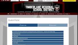 
							         Student Portal – Timberlane Regional School District								  
							    
