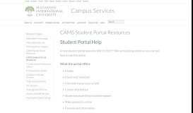 
							         Student Portal Training - Campus Services								  
							    