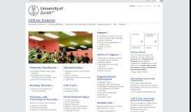 
							         Student Portal - UZH - UZH for Students								  
							    