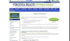 
							         Student Portal - VBSchools.com								  
							    