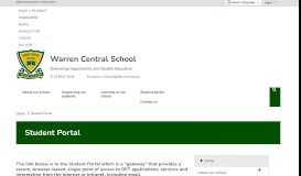 
							         Student Portal - Warren Central School								  
							    
