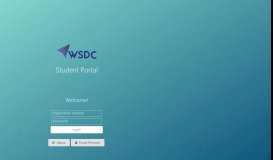 
							         Student Portal - WSDC								  
							    