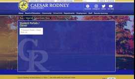 
							         Student Portals / Clever / Dream Box - Caesar Rodney School District								  
							    