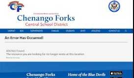 
							         Student Power Portal - Chenango Forks								  
							    