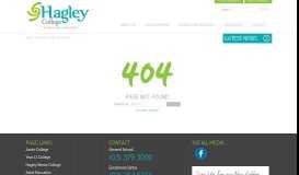 
							         Student Profiles - Hagley College								  
							    