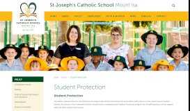 
							         Student Protection | St Joseph's Catholic School, Mount Isa								  
							    