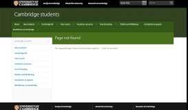 
							         Student registration | Cambridge students								  
							    