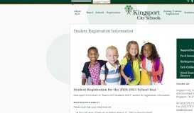 
							         Student Registration Information – Student Registration – Kingsport ...								  
							    