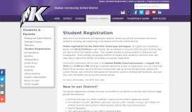
							         Student Registration - Keokuk Community School District								  
							    