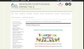 
							         Student Registration - Montrose County School District RE-1J								  
							    