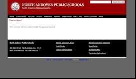 
							         Student Registration - North Andover Public Schools								  
							    