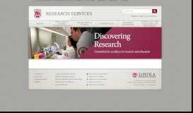 
							         Student Research : Loyola University Chicago Health Sciences Division								  
							    