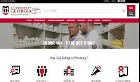 
							         Student Research Portal - College of Pharmacy UGA								  
							    