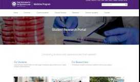 
							         Student research portal - Medicine Program - University of Queensland								  
							    