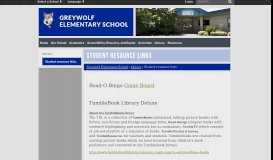 
							         Student resource links - Greywolf Elementary School								  
							    