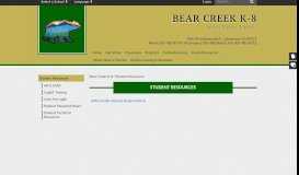 
							         Student Resources - Bear Creek K-8								  
							    