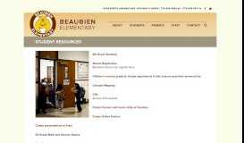 
							         Student Resources – Beaubien Elementary								  
							    
