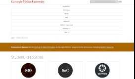 
							         Student Resources - CMU - Carnegie Mellon University								  
							    