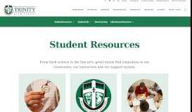 
							         Student Resources | Current Students | Trinity High School								  
							    