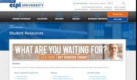 
							         Student Resources | ECPI University								  
							    