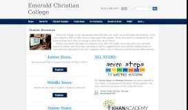 
							         Student Resources - Emerald Christian College								  
							    