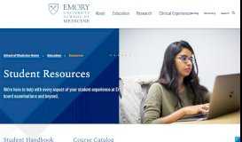 
							         Student Resources | Emory School of Medicine								  
							    