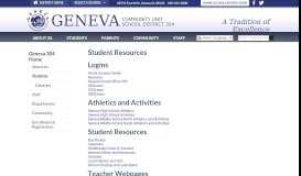 
							         Student Resources - Geneva 304								  
							    