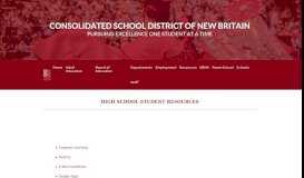 
							         Student Resources - High School - Consolidated School District of ...								  
							    