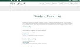 
							         Student Resources | Huntington University, a Christian college of the ...								  
							    