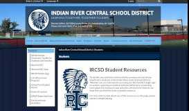 
							         Student Resources - Indian River Central School District								  
							    