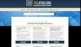 
							         Student Resources : Information Technology Services – ATSU								  
							    